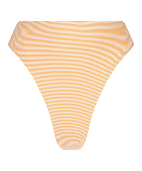 Braguita de bikini de pierna alta Riviera, Naranja