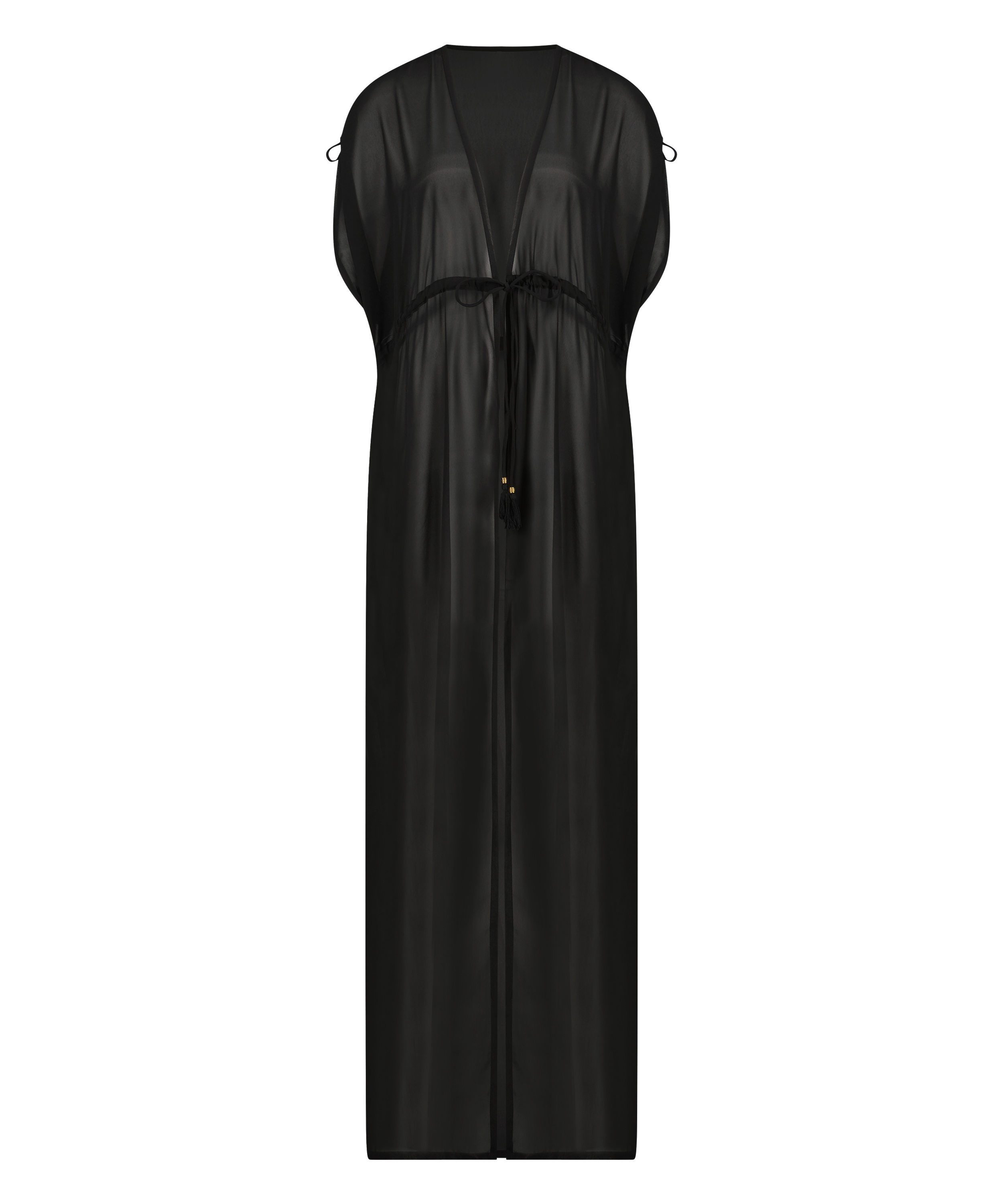 Kimono transparente, Negro, main