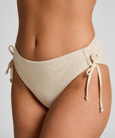 Braguita de bikini Crochet, Blanco