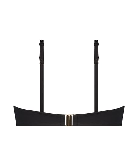 Top de bikini Holbox, Negro