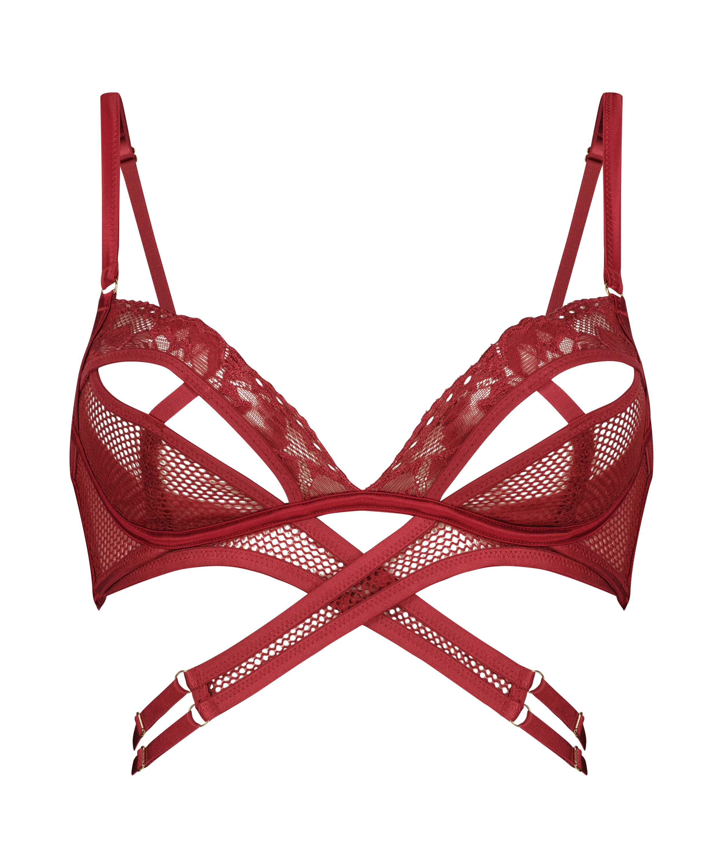 Bralette Pleasure, Rojo, main