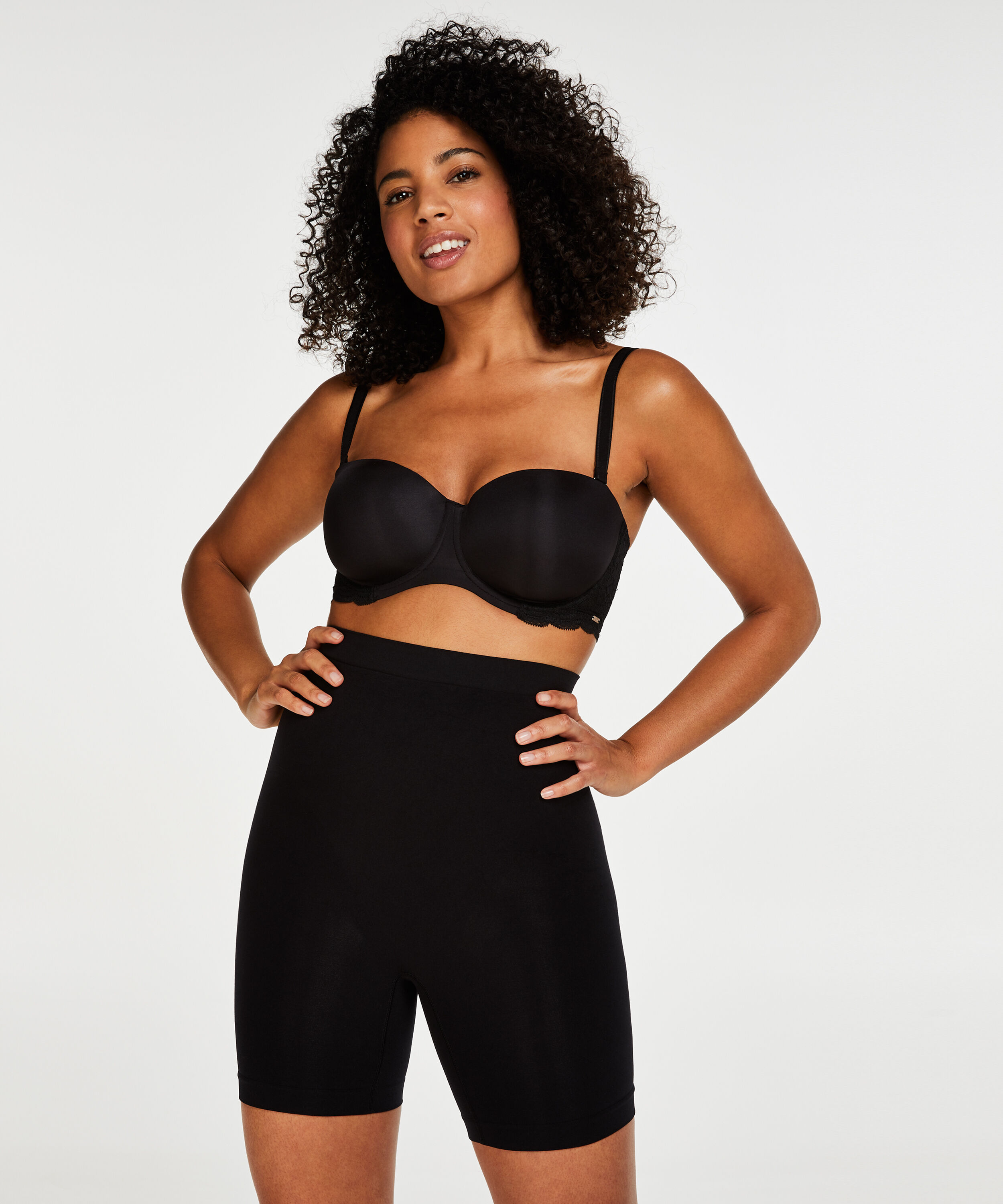 Faja reductora de piernas reafirmante y de cintura alta - Level 2, Negro Faja reductora de piernas reafirmante y de cintura alta - Level 2, Negro