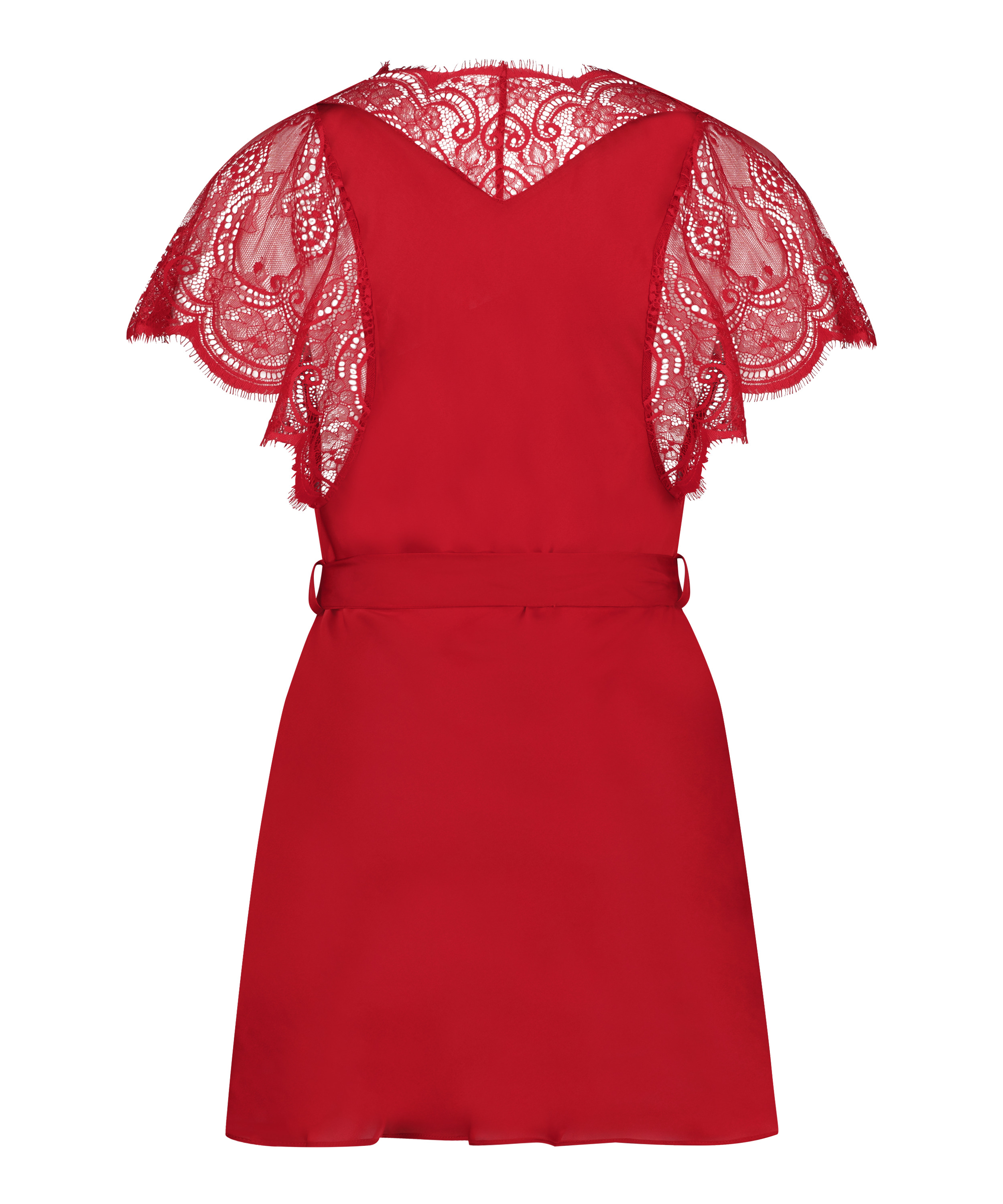 Kimono de sat&eacute;n Coco, Rojo, main