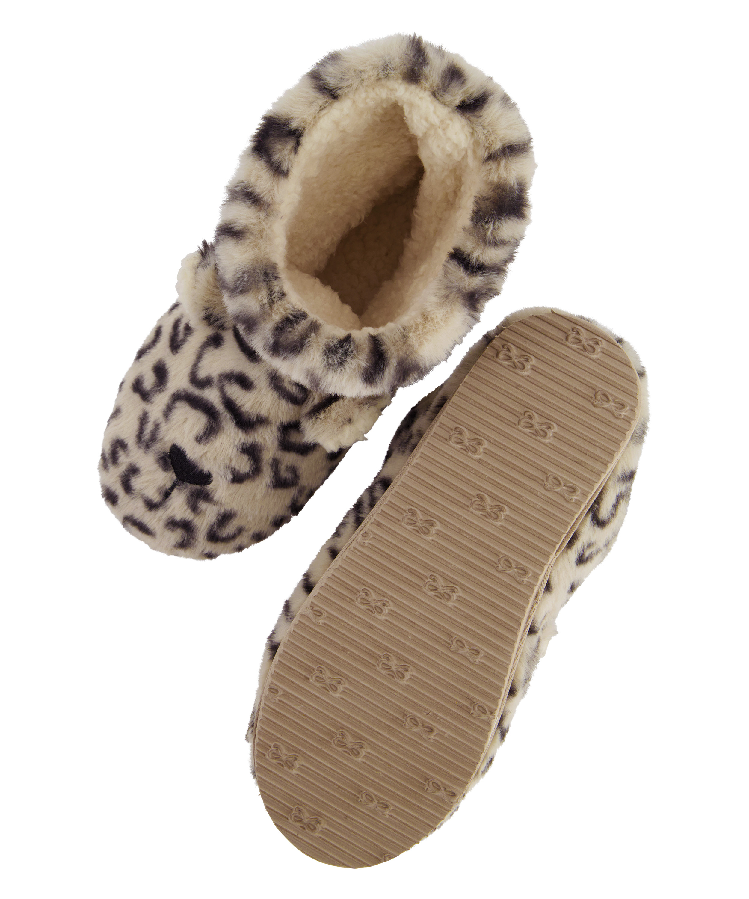 Zapatillas con estampado de leopardo, Beige, main