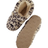 Zapatillas con estampado de leopardo, Beige