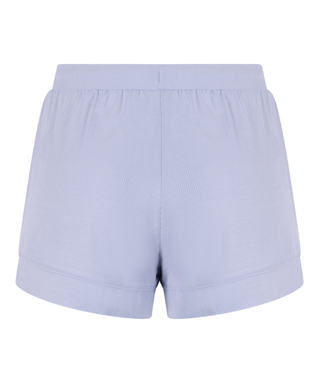 Short de punto Rib Essential, Azul