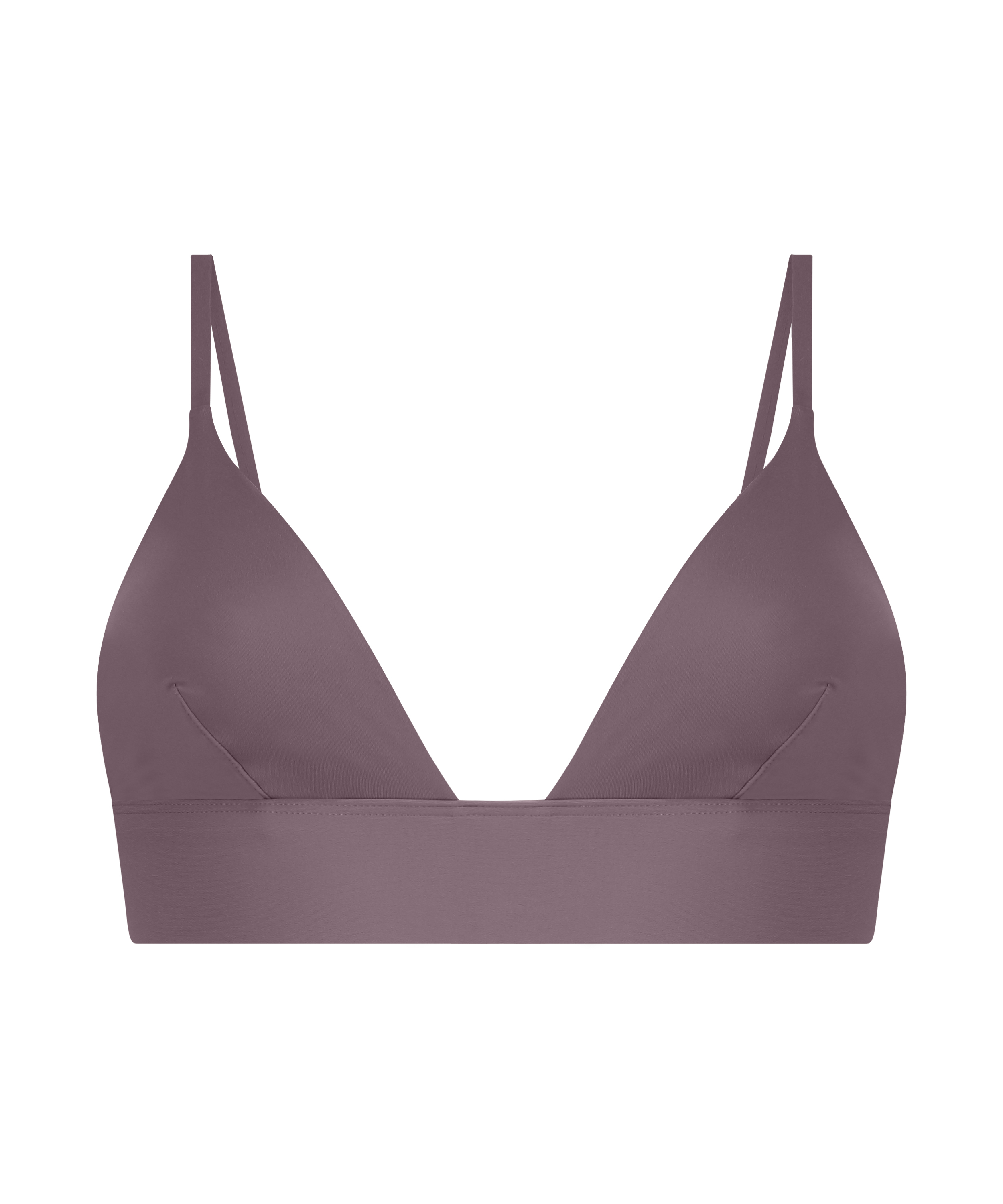 Triangular Bralette Smooth, Marrón, main