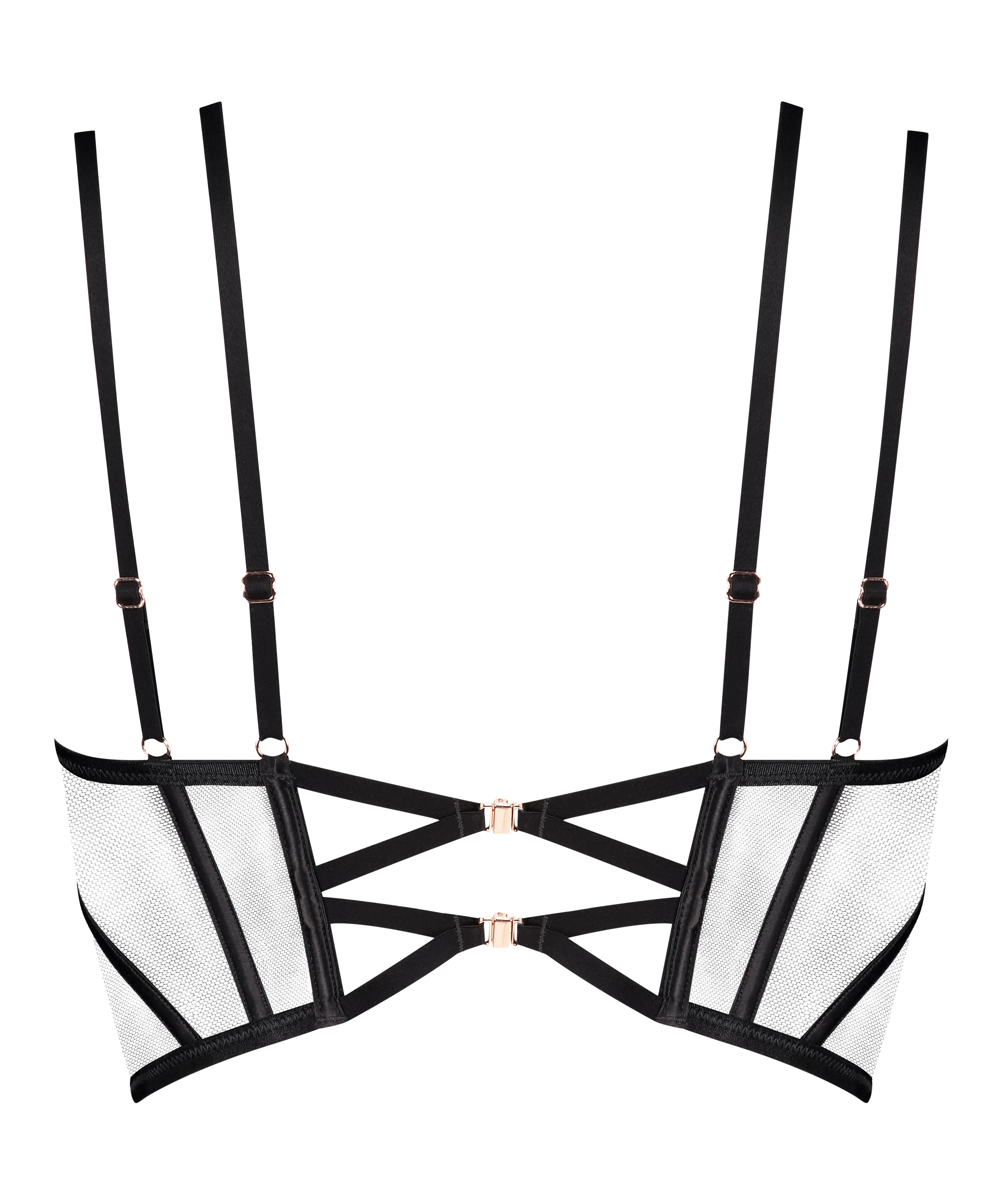 Bustier Paige, Negro, main