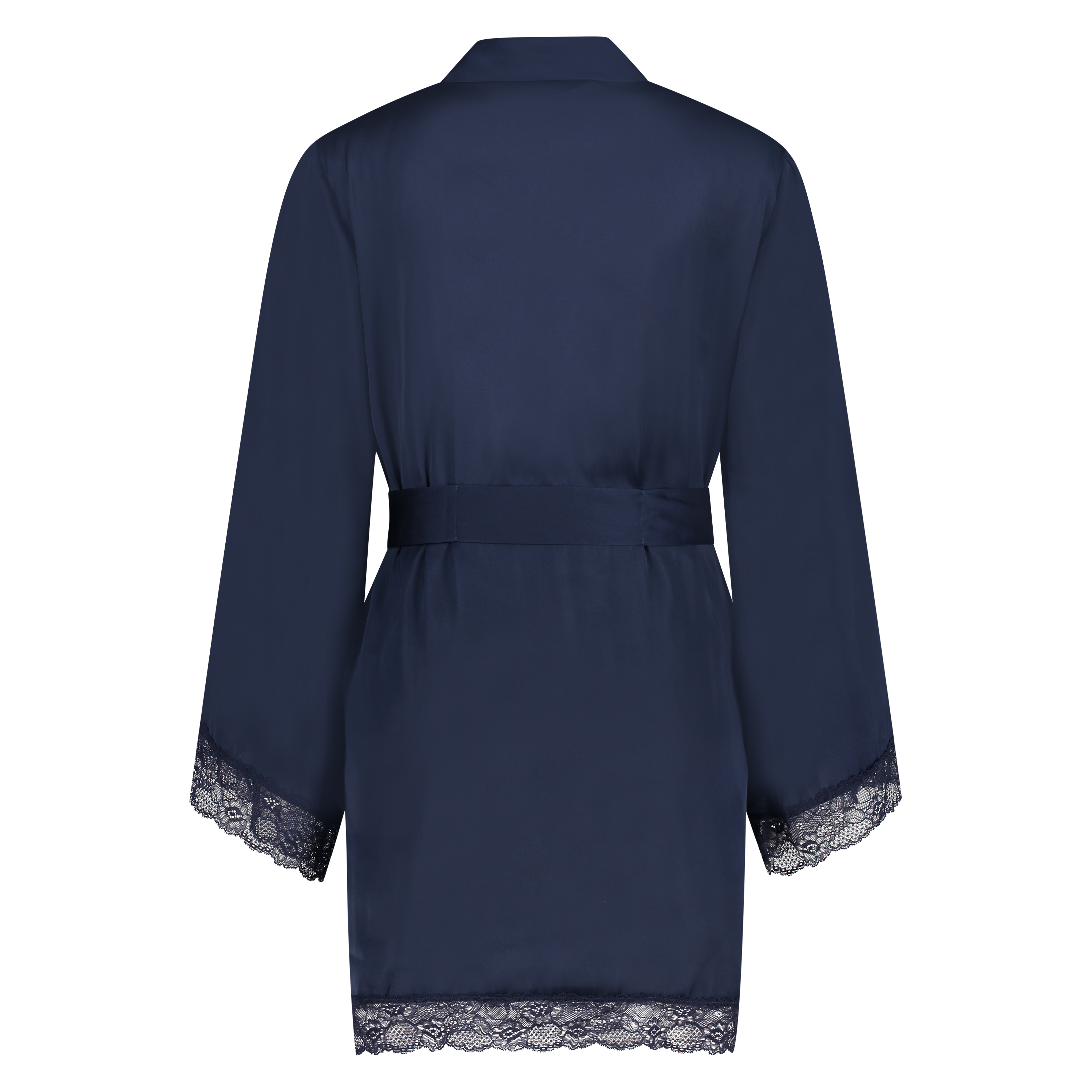 Petite Kimono de sat&eacute;n meili, Azul, main