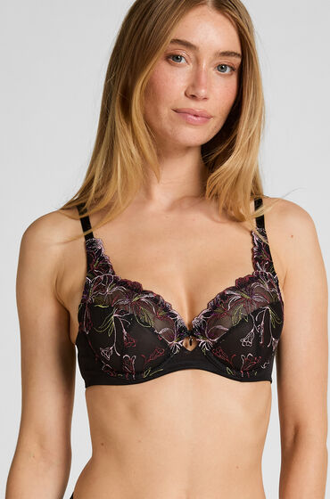 hunkemoller sujetador de aros no preformado lily negro