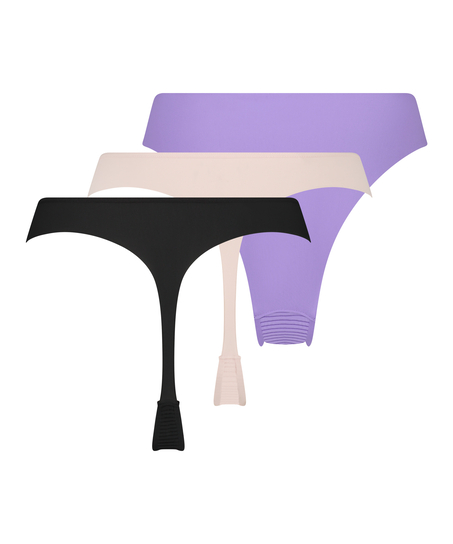 Lote de 3 tangas, Rosa