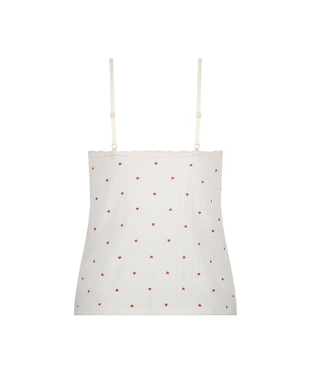 Top de camiseta lace, Blanco