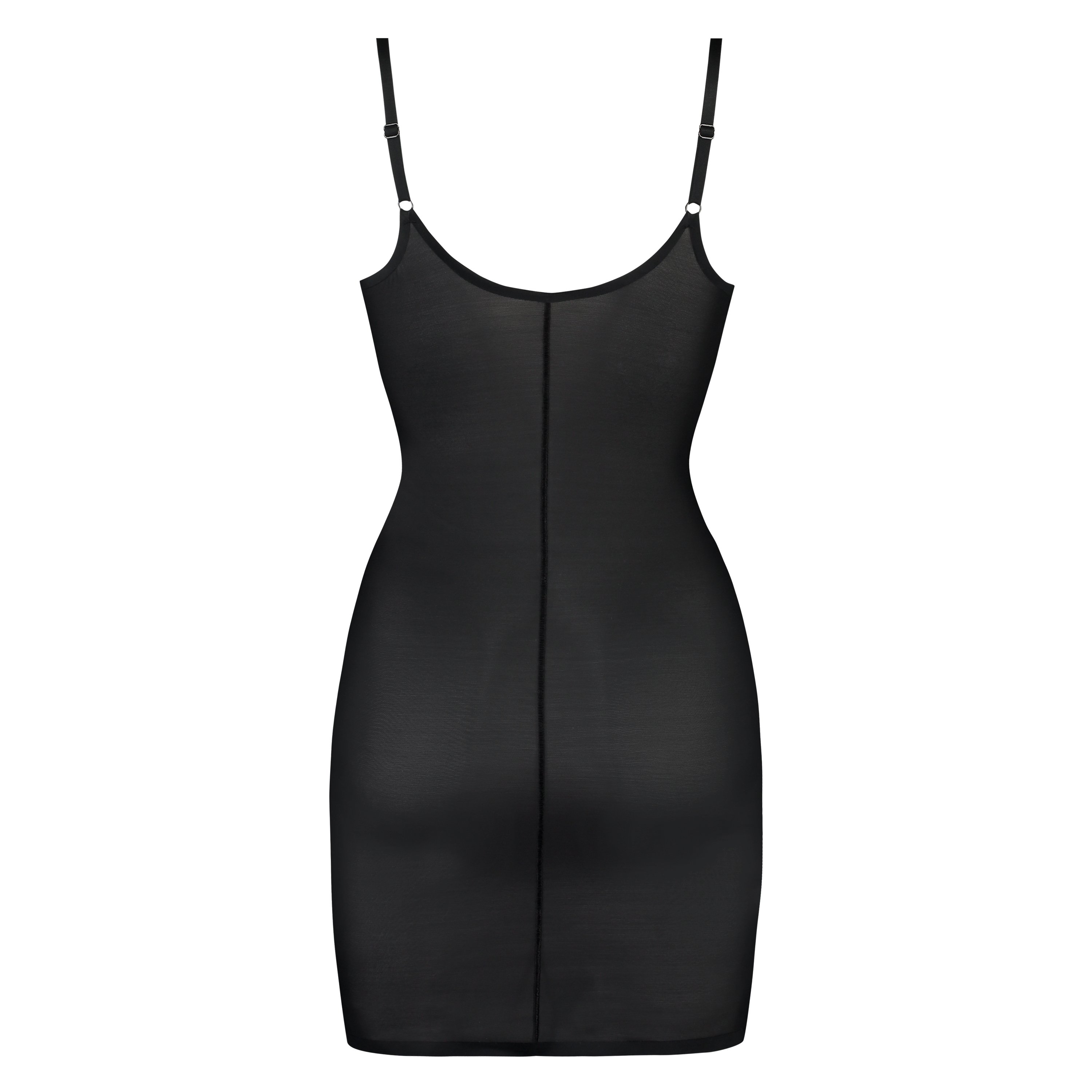 Vestido festoneado moldeador - Level 3, Negro, main