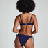 Top de bikini preformado con efecto realce Scallop Copa A - E, Azul
