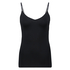 Top de tirantes finos sin costuras, Negro