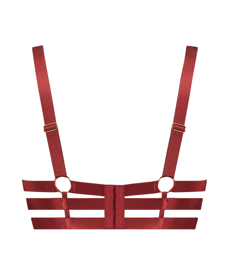 Sujetador de aros no preformado longline Oxana, Rojo