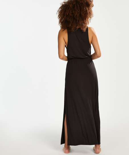 Vestido de playa de Jersey, Negro