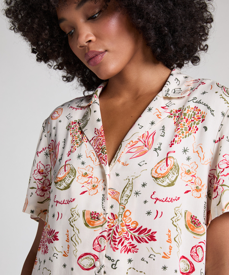 Chaqueta de satén, Blanco