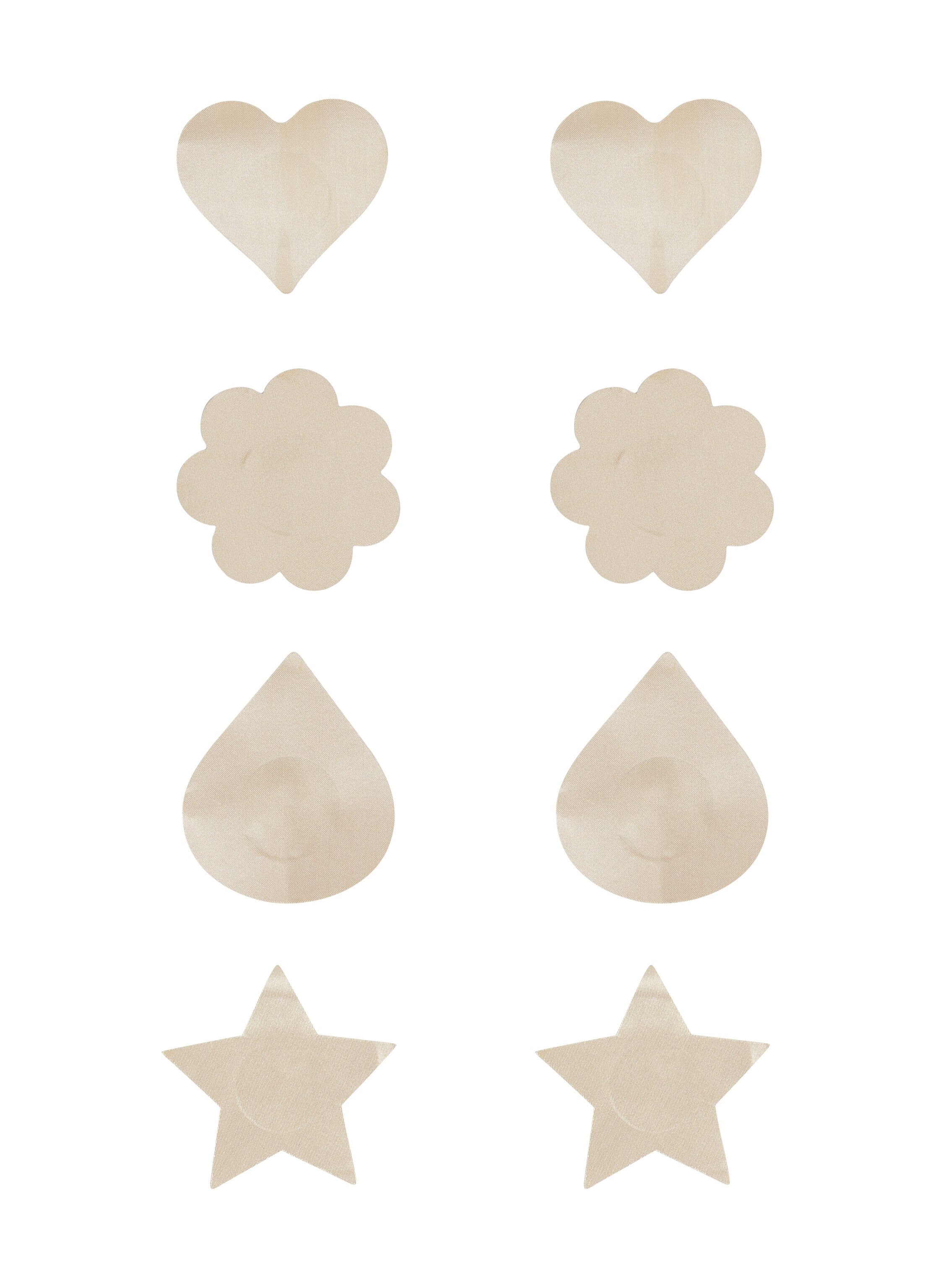 Lote de 4 Cubre-pezones, Beige