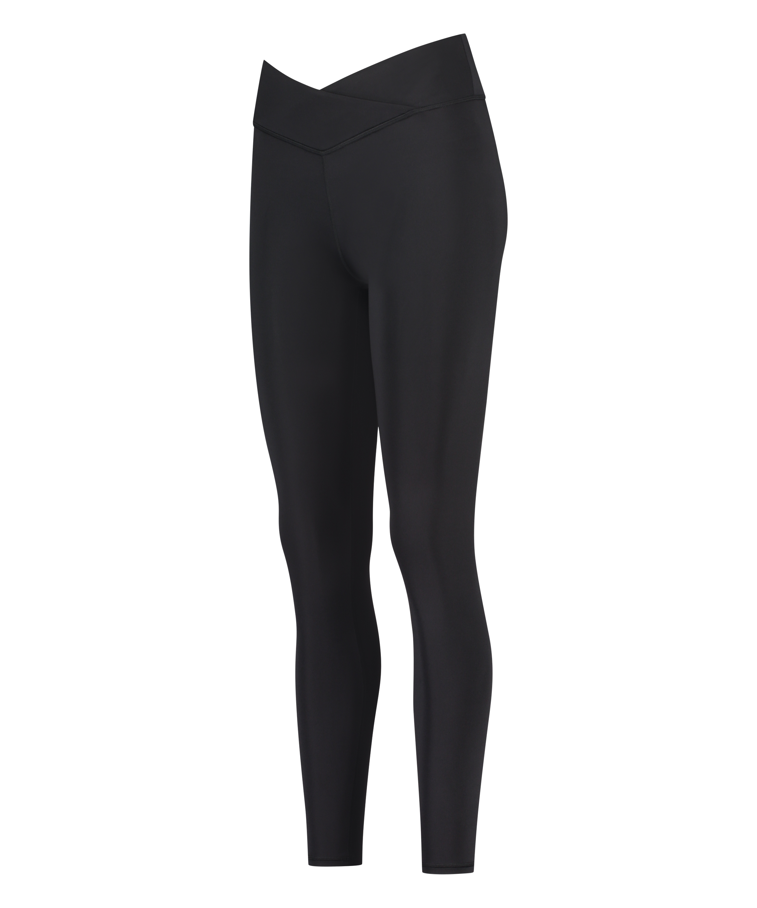 HKMX Leggings cruzados de talle alto, Negro, main