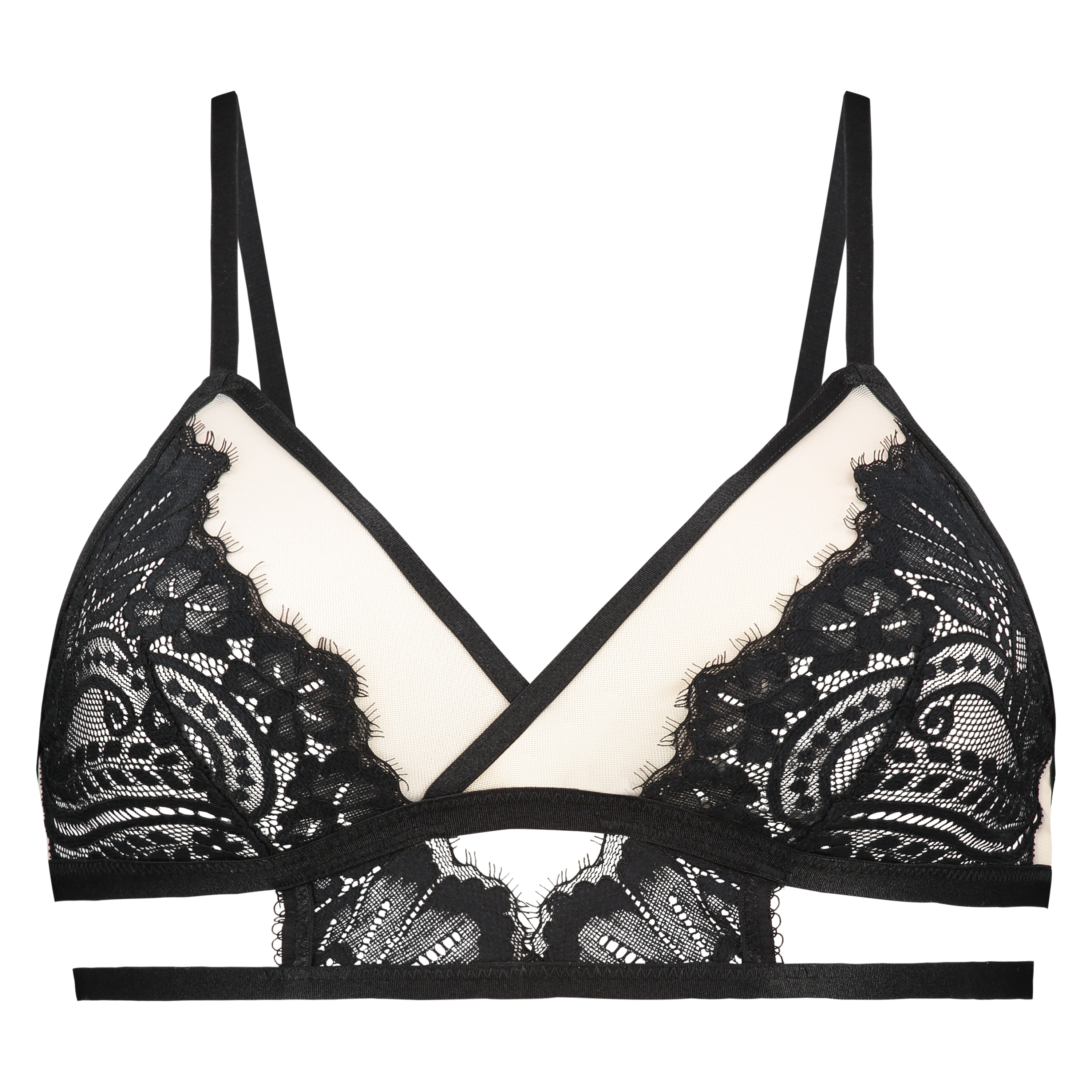 Bralette triangular Bella, Negro, main