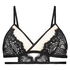 Bralette triangular Bella, Negro