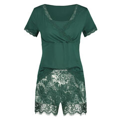 Conjunto de pijama para la lactancia, Verde