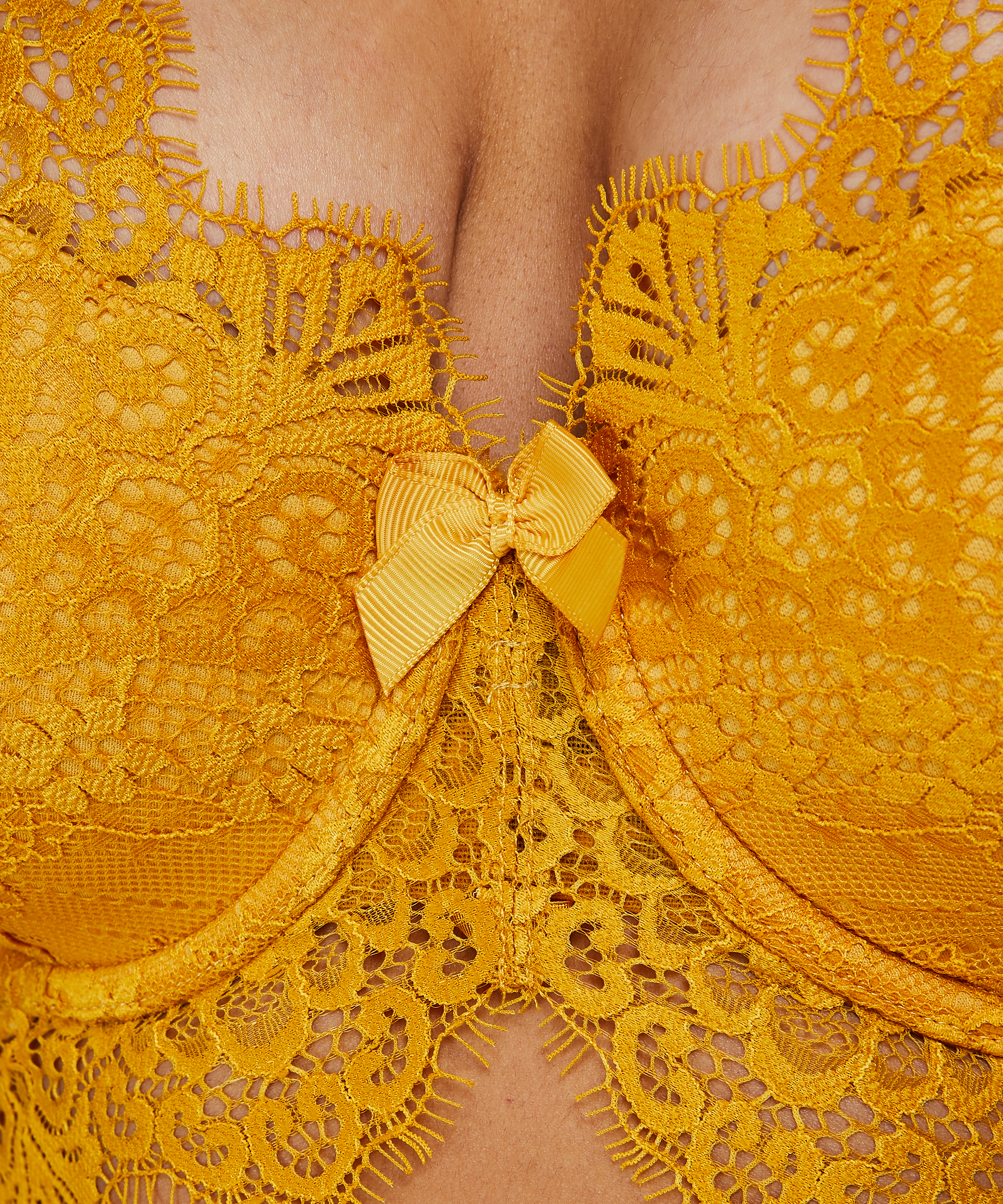 Sujetador longline de aros preformado Marilee, Amarillo, main