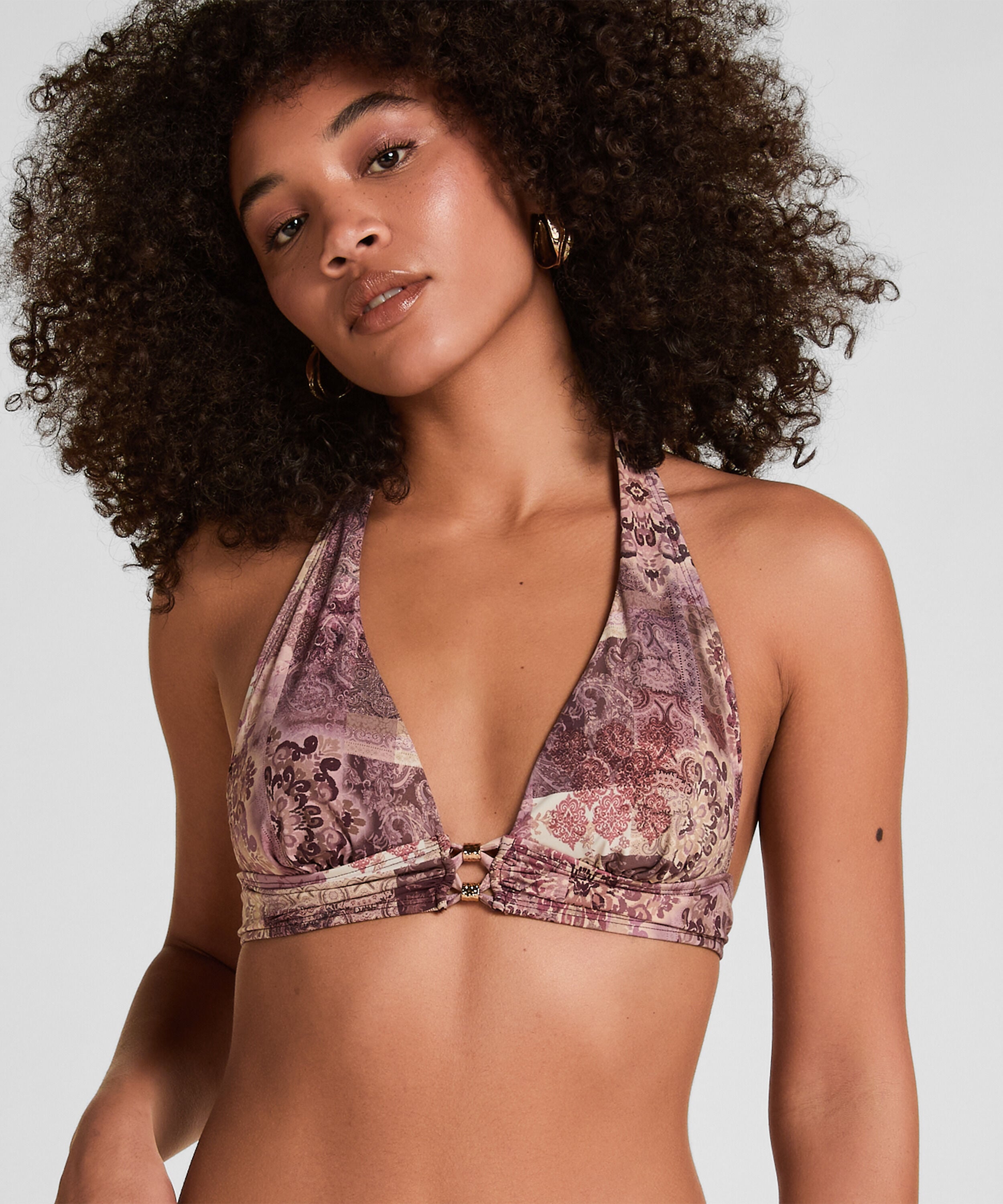 Triangle Bikini Top Ibiza, Morado Triangle Bikini Top Ibiza, Morado