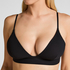 Triangular Bralette Smooth, Negro