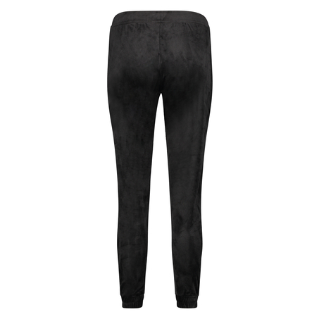 Pantalón para correr de terciopelo Lurex, Negro