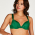 Top de bikini acolchado con aros Antigua, Verde
