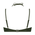 Top de bikini con aros y preformado Luxe, Verde