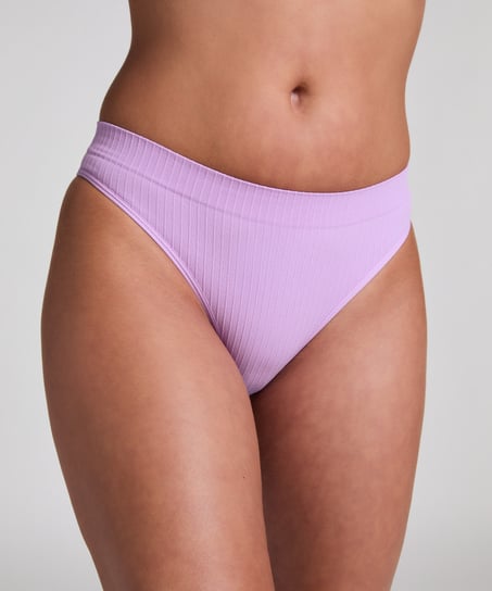 Tanga de tiro alto Dianne, Morado