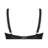 Top de bikini de aros no preformado Luxe, Negro