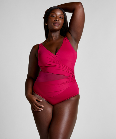 Bañador Shaping Shell Mesh, Rosa