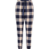 Pantalón de pijama Twill Check Cuff, Azul