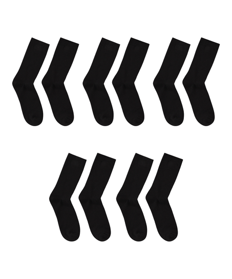 5 pares de calcetines, Negro