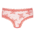 Brasile&ntilde;a en forma de V burn-out mesh, Rosa