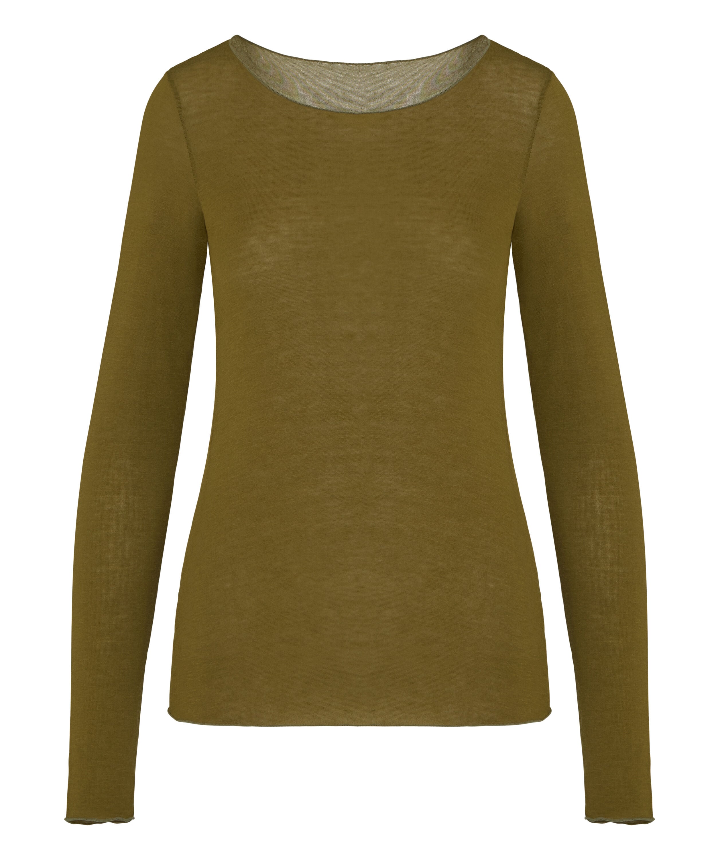 Camiseta super suave de cachemir con escote barco