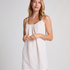 Vestido camisero de muselina, Blanco