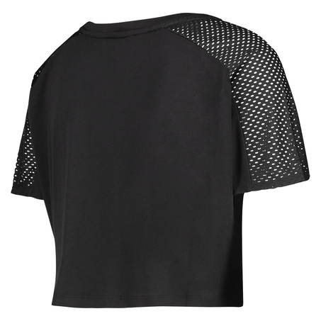 Top corto mesh de HKMX, Negro