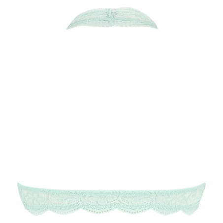 Sujetador bralette Halter Lace, Verde