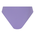 Braguita de Bikini de Corte Alto Scallop, Morado