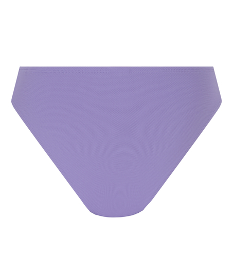 Braguita de Bikini de Corte Alto Scallop, Morado