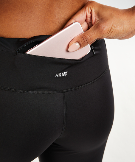 Leggings de deporte HKMX Regular Waist, Negro