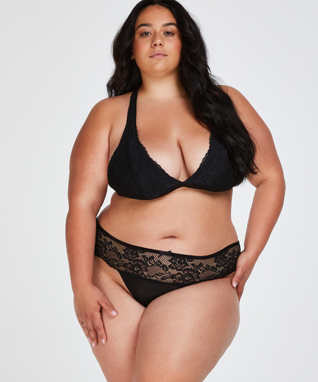 Tanga b&oacute;xer Bianca, Negro