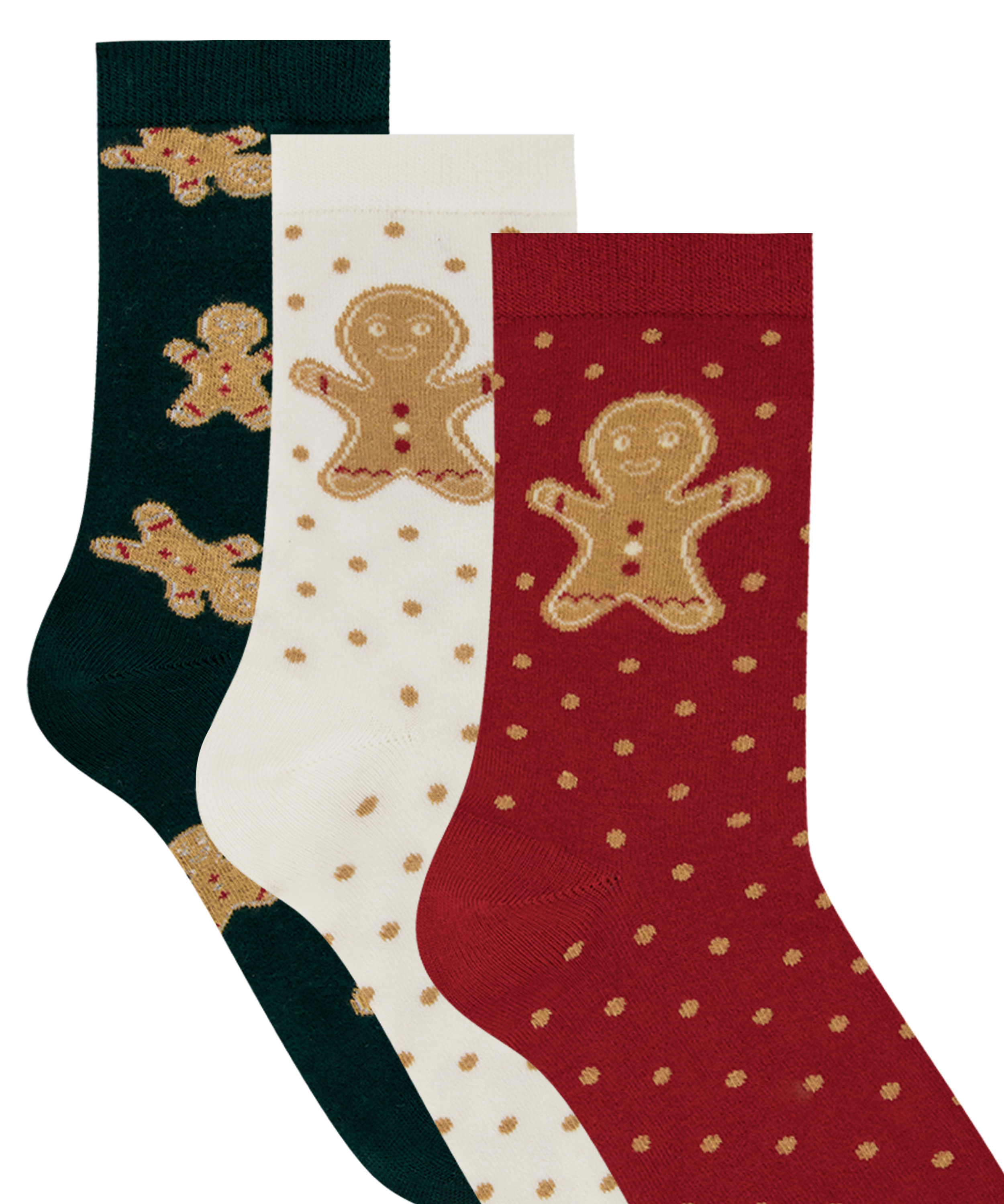 3 pares de calcetines Giftpack, Verde, main