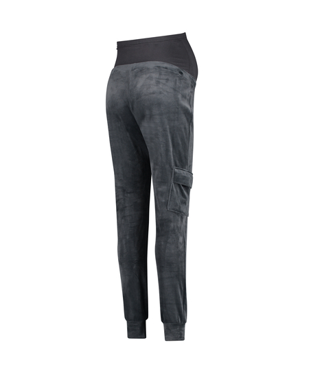 Pantalón de deporte premamá Velours, Gris