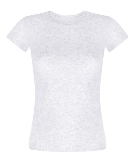 Top en pointelle, Gris